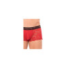 Boxer rouge en dentelle délicate 